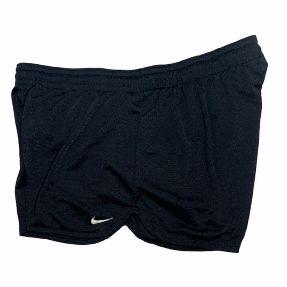 Nike Wome's Athletic Shorts Black White Dri fit Gym Running Track Shorts Size XL - Picture 8 of 13